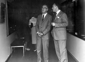 Gaston Bertrand et Philippe Roberts-Jones en 1980